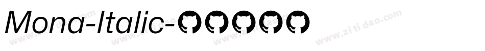 Mona-Italic字体转换