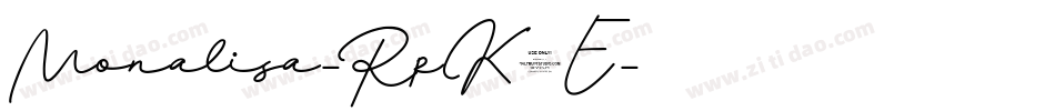 Monalisa-RpK0E字体转换