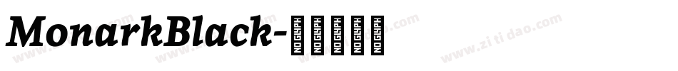 MonarkBlack字体转换