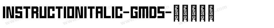 InstructionItalic-gMd5字体转换 InstructionItalic-gMd5字体转换