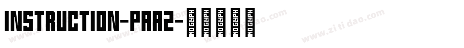 Instruction-PAa2字体转换
