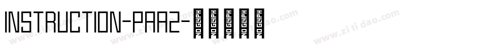 Instruction-PAa2字体转换