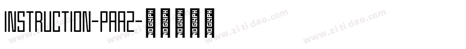 Instruction-PAa2字体转换