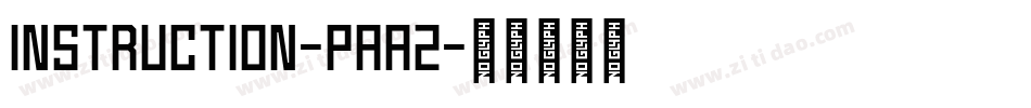 Instruction-PAa2字体转换