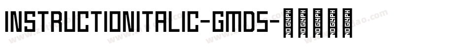 InstructionItalic-gMd5字体转换 InstructionItalic-gMd5字体转换