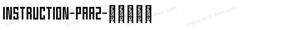 Instruction-PAa2字体转换