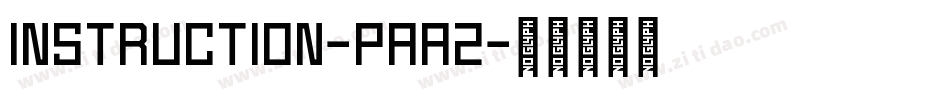 Instruction-PAa2字体转换