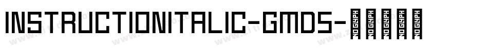 InstructionItalic-gMd5字体转换 InstructionItalic-gMd5字体转换