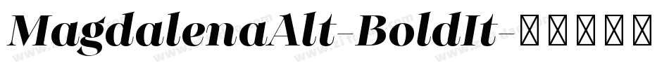 MagdalenaAlt-BoldIt字体转换