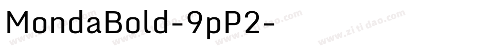 MondaBold-9pP2字体转换