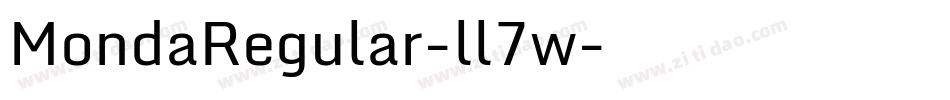 MondaRegular-ll7w字体转换