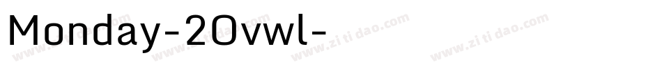 Monday-2Ovwl字体转换