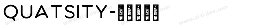 Quatsity字体转换