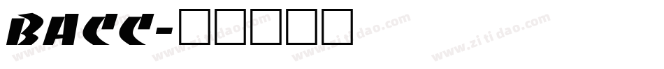 BACC字体转换
