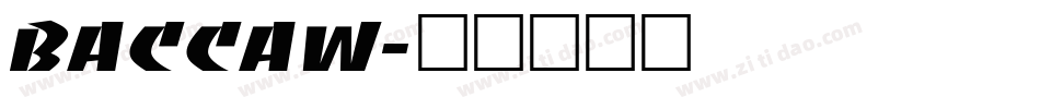 BACCAW字体转换