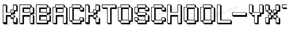 KrBackToSchool-YX7q字体转换