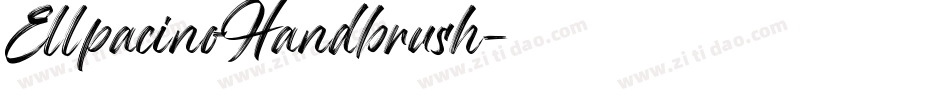 EllpacinoHandbrush字体转换
