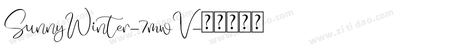 SunnyWinter-7mwV字体转换