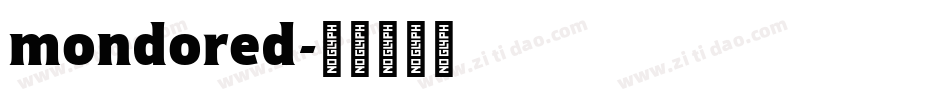 mondored字体转换