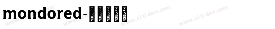 mondored字体转换
