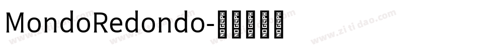 MondoRedondo字体转换