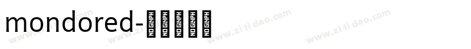 mondored字体转换