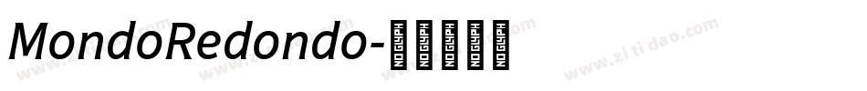 MondoRedondo字体转换