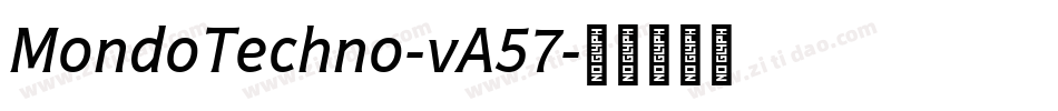 MondoTechno-vA57字体转换