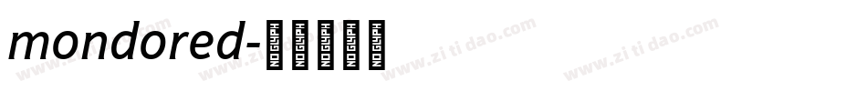 mondored字体转换