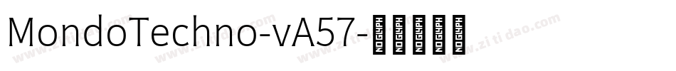 MondoTechno-vA57字体转换