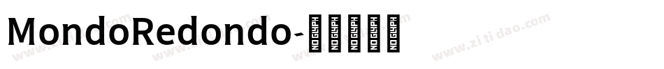 MondoRedondo字体转换