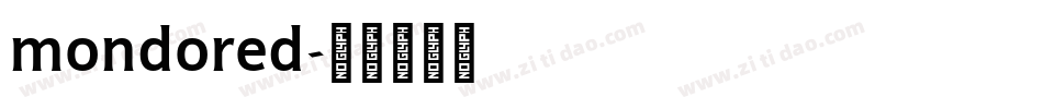 mondored字体转换