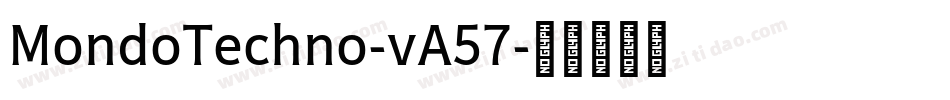 MondoTechno-vA57字体转换