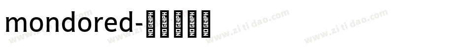mondored字体转换