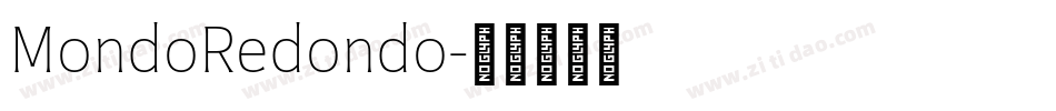 MondoRedondo字体转换