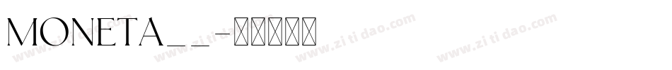 MONETA__字体转换