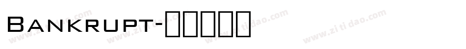 Bankrupt字体转换