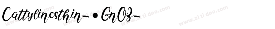 Cattylinesthin-1GnOZ字体转换