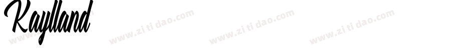 Kaylland字体转换