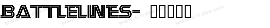 battlelines字体转换