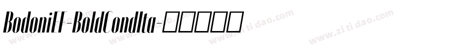 BodoniEF-BoldCondIta字体转换