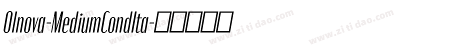 Olnova-MediumCondIta字体转换