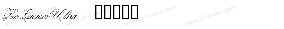BeLucianUltra字体转换