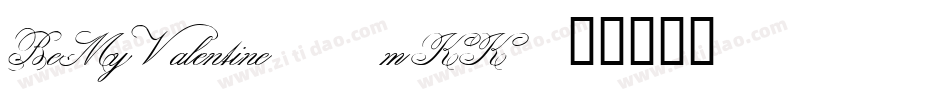 BeMyValentine-4mKK字体转换
