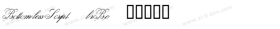 BottomlessScript-lrBe字体转换