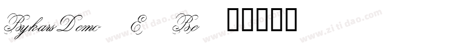 BykarsDemo-E0Be字体转换