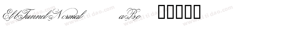 ElbTunnelNormal-1aBe字体转换