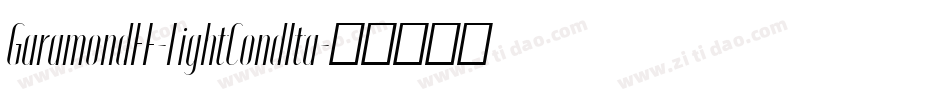 GaramondEF-LightCondIta字体转换