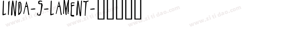 Linda-s-Lament字体转换