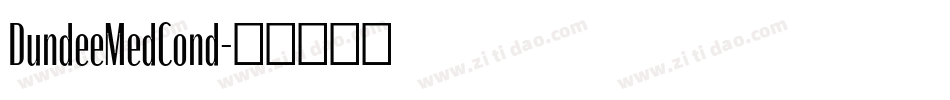 DundeeMedCond字体转换